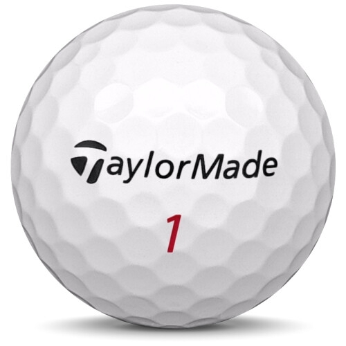 Golfboll av modellen TaylorMade Tour Preferred x i vit färg framifrån