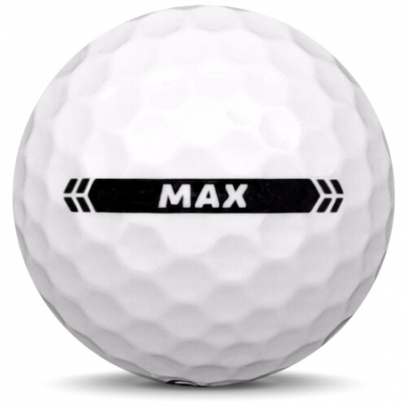 De golfbal Callaway Supersoft Max in jaarmodel 2024.