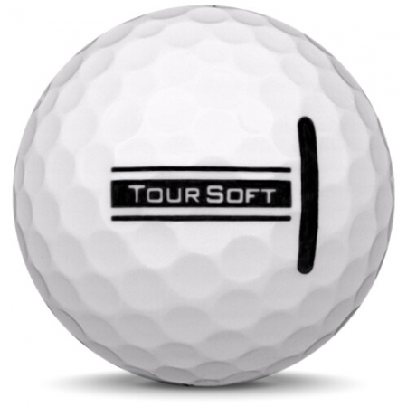 De golfbal Titleist Tour Soft in jaarmodel 2025.