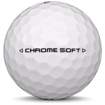 De golfbal Callaway Chrome Soft in jaarmodel 2025.
