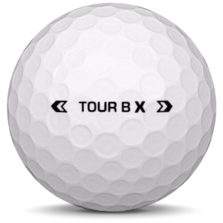 De golfbal Bridgestone Tour B X in jaarmodel 2025.