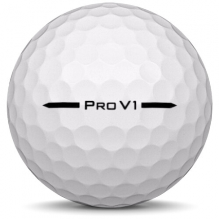 De golfbal Titleist Pro V1 in jaarmodel 2025.