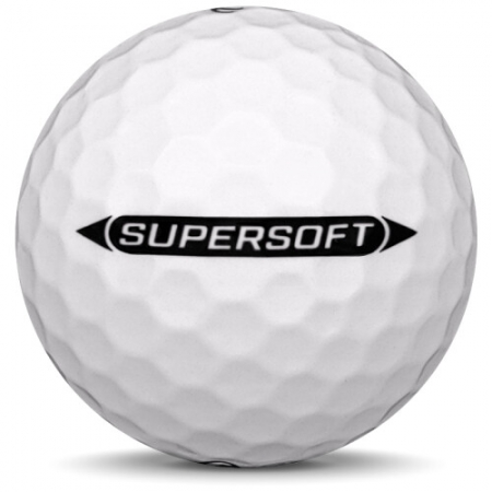 De golfbal Callaway Supersoft in jaarmodel 2025.