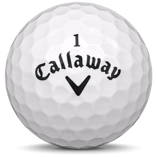 Golfboll av modellen Callaway Speed Regime 2 i vit färg framifrån