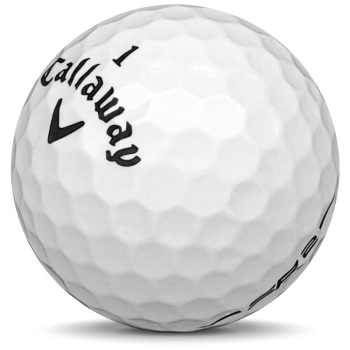 Golfboll av modellen Callaway Speed Regime 2 i vit färg sned bild