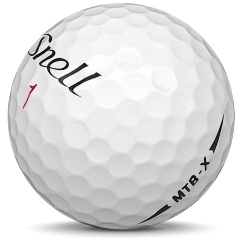 Golfboll av modellen Snell MTB-X i 2020 års version med vit färg sned bild