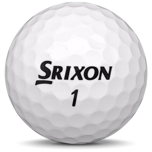 Golfboll av modellen Srixon Z-Star i 2018 års version med vit färg framifrån