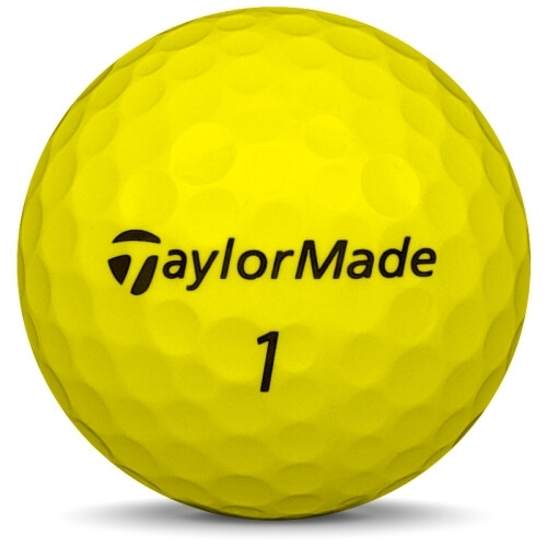 Golfboll av modellen TaylorMade Mix i gul färg