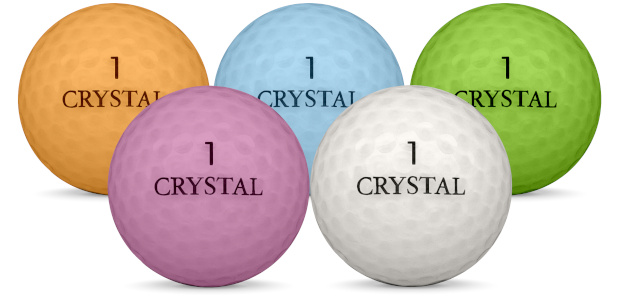 Crystal mix Golfballen in verschillende kleuren