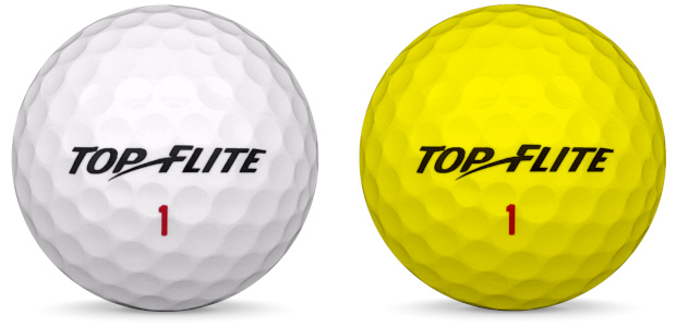 Top-Flite Mix Golfballen in verschillende kleuren